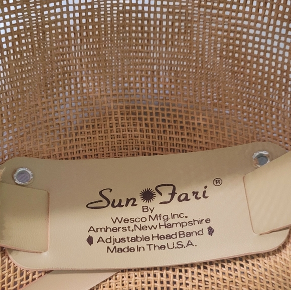 Lovely Vintage Safari Helmet Sun Fari Adjustable Head Band by Wesco MFG Inc USA - Picture 2 of 4